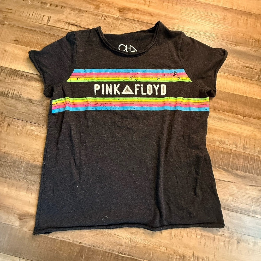 Chaser Pink Floyd Concert Tee Sz Large Multicolor Casual